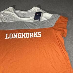 NWT Fanatics Texas Longhorns Woman’s 3x Color Block Womens sports apparel TShirt